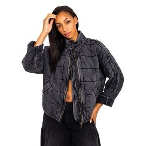 Free People Dolman Quilted Knit Jacket